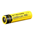 Аккумулятор литиевый Li-Ion 18650 Nitecore NL186 3.7V (2600mAh), защищенный
